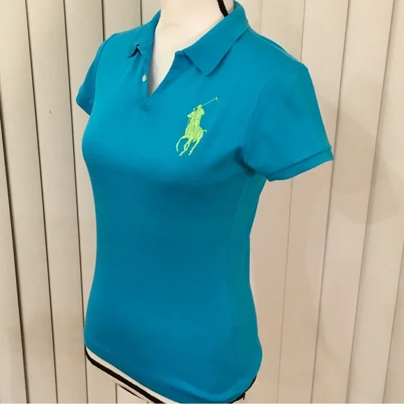 Ralph Lauren polo blue short sleeve blouse - Picture 9 of 9